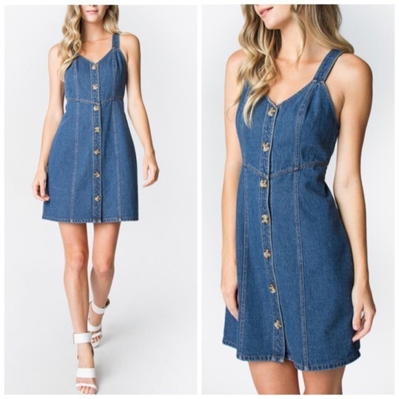 Sugarlips Dresses & Skirts - Sugar + lips denim dress S